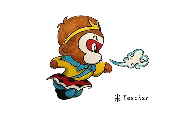 卡通孙悟空怎么画