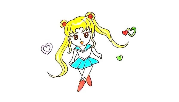 美少女战士简笔画教程