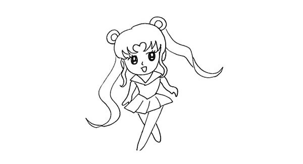 美少女战士简笔画教程
