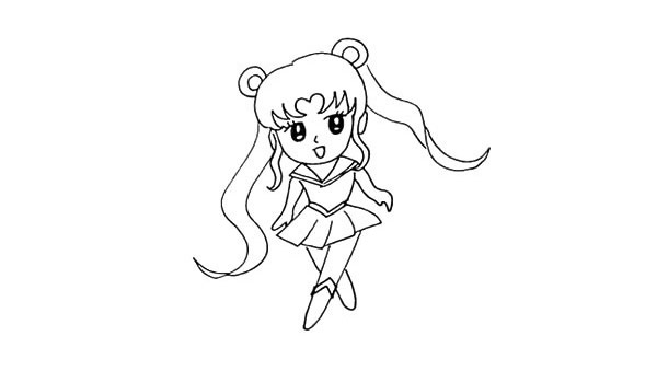 美少女战士简笔画教程