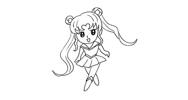 美少女战士简笔画教程