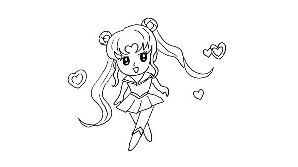 美少女战士简笔画教程