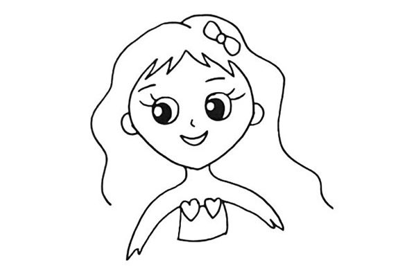 海底世界美人鱼简笔画教程