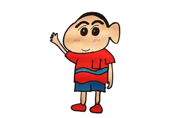 可爱又搞笑的蜡笔小新简笔画教程