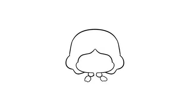 可爱漂亮的白雪公主简笔画