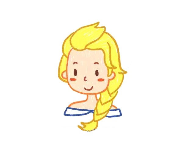 冰雪奇缘艾莎公主简笔画教程 冰雪奇缘艾莎公主简笔画教程