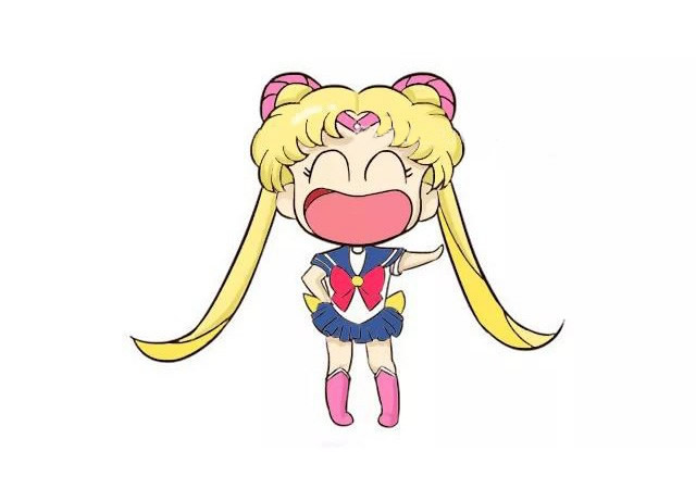 美少女战士月野兔简笔画步骤教程