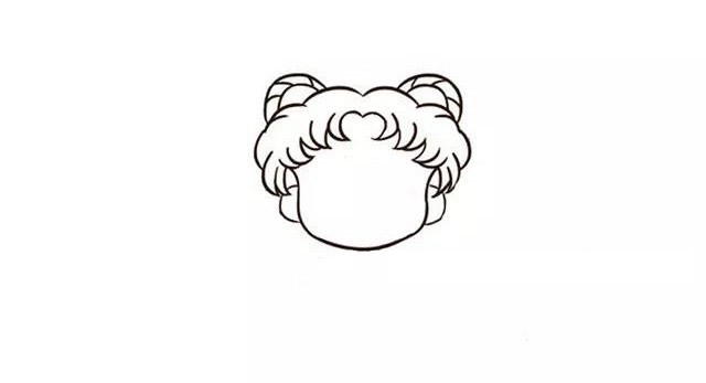 美少女战士月野兔简笔画步骤教程