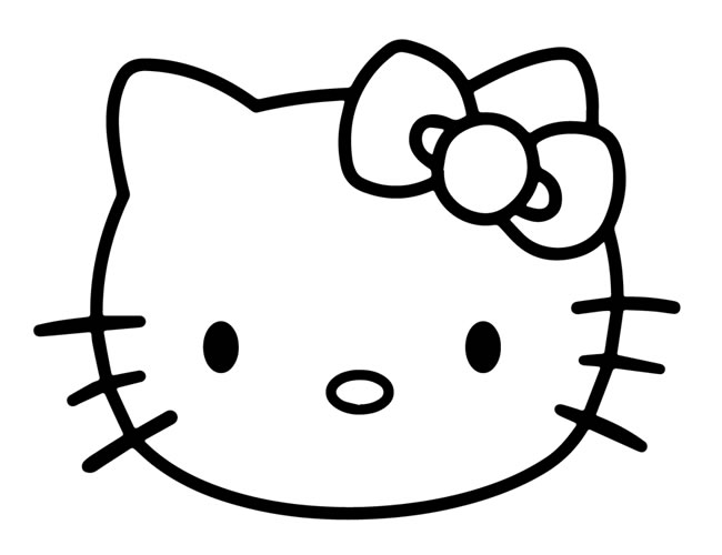 kitty猫大头贴的简单画法