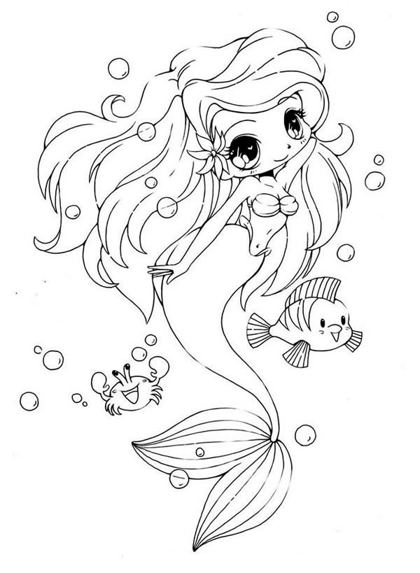 10款漂亮的美人鱼简笔画大全
