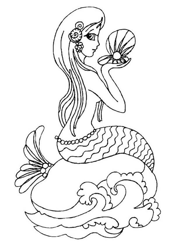 10款漂亮的美人鱼简笔画大全