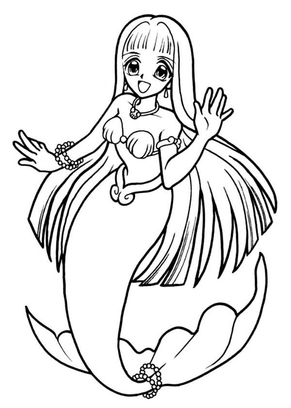 10款漂亮的美人鱼简笔画大全