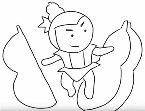 关于葫芦娃的简笔画教程 关于葫芦娃的简笔画教程