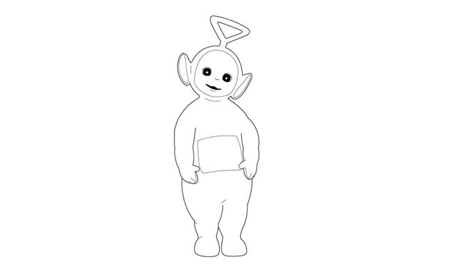 天线宝宝动漫人物简笔画