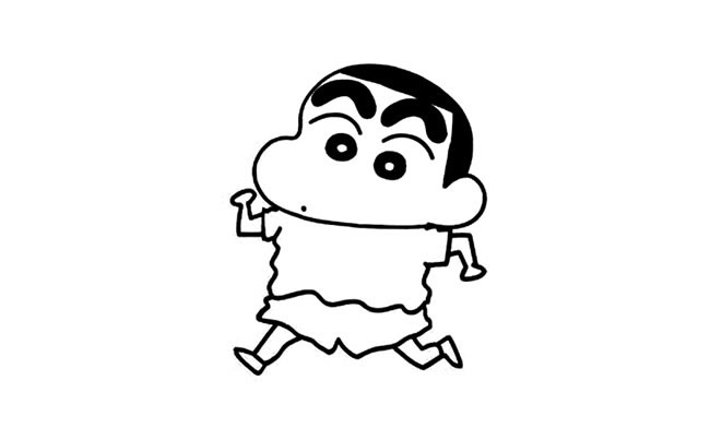 蜡笔小新动漫人物简笔画
