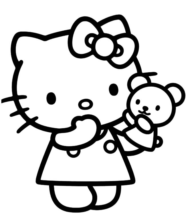 关于凯蒂猫的简笔画