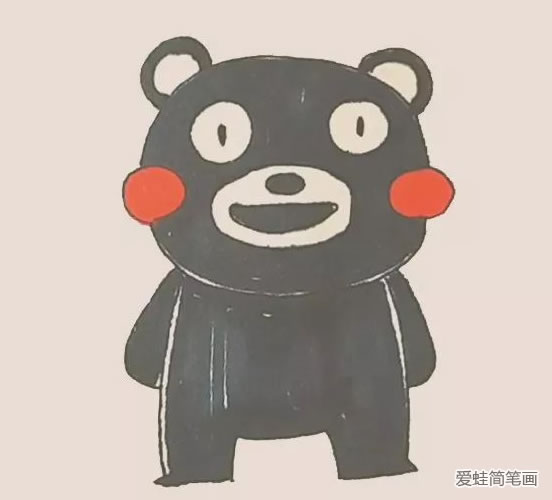 熊本熊怎么画 熊本熊简笔画教程