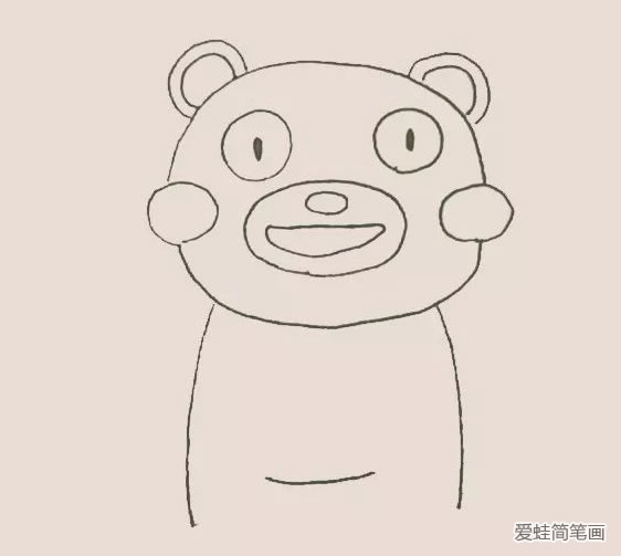 熊本熊怎么画 熊本熊简笔画教程