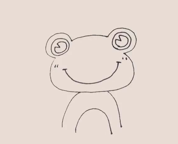青蛙王子简笔画步骤教程