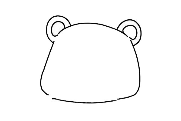 熊本熊简笔画步骤