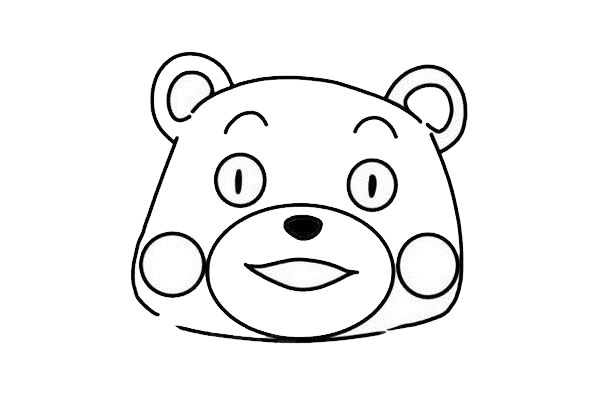熊本熊简笔画步骤