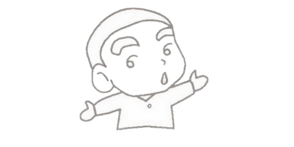 蜡笔小新儿童简笔画教程