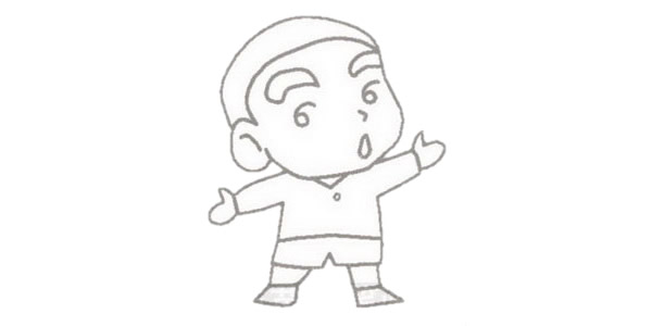 蜡笔小新儿童简笔画教程