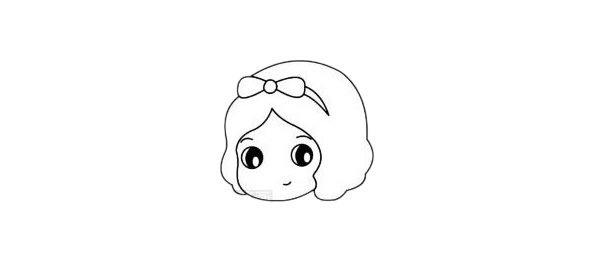 白雪公主简笔画的画法