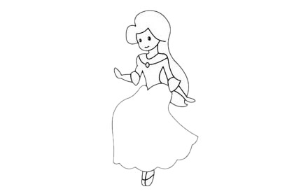 关于仙蒂公主的简笔画