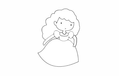 仙蒂公主简笔画步骤