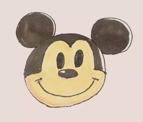 米老鼠头像简笔画