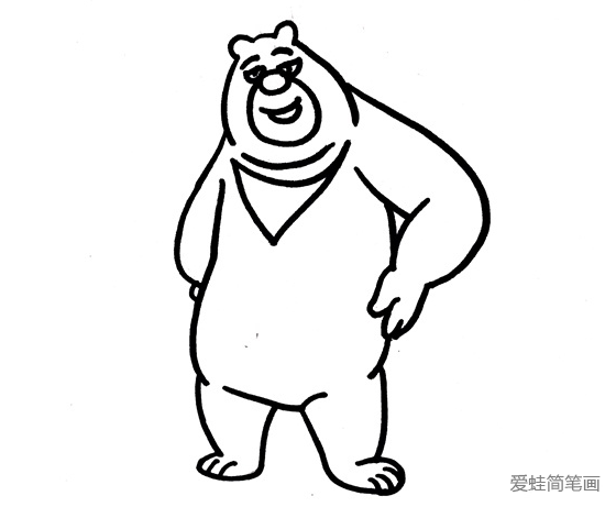 熊二怎么画最简单