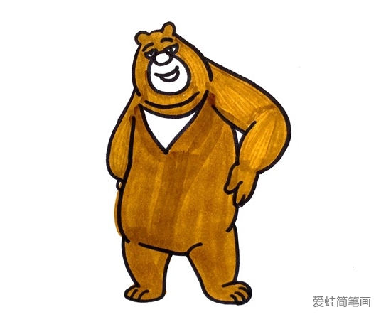 熊二怎么画最简单