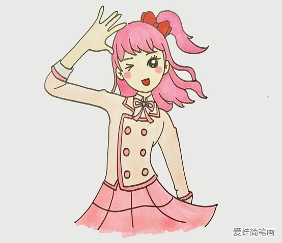 菲梦少女简笔画