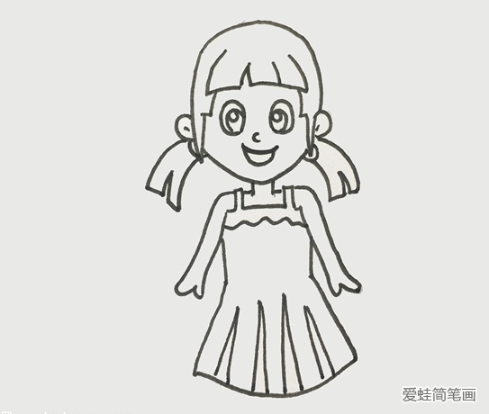 漂亮的夏林果简笔画