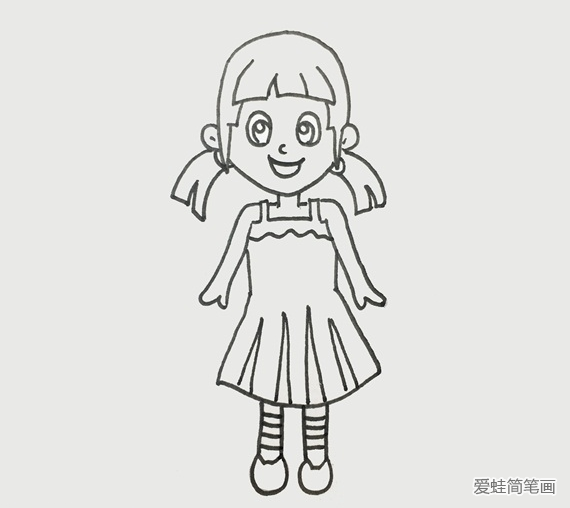 漂亮的夏林果简笔画
