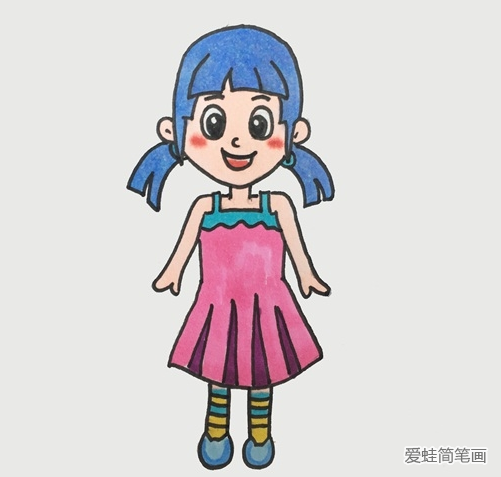 漂亮的夏林果简笔画