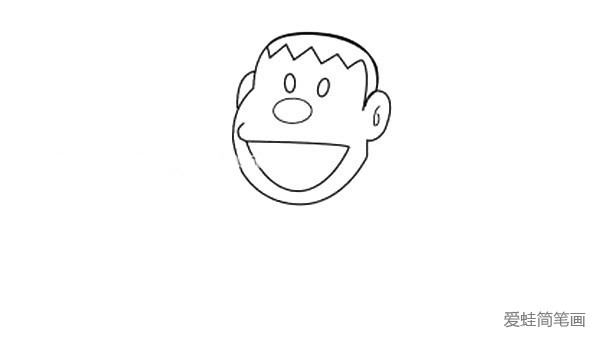 胖虎简笔画 怎么画胖虎简笔画