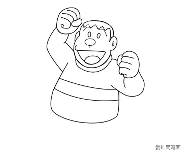 胖虎简笔画 怎么画胖虎简笔画