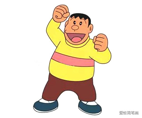 胖虎简笔画 怎么画胖虎简笔画