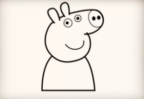 一步一步教你画小猪佩奇简笔画