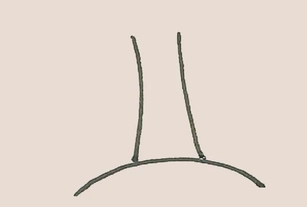 枝繁叶茂的柳树简笔画