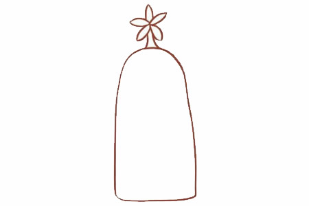 带颜色的面包树简笔画教程