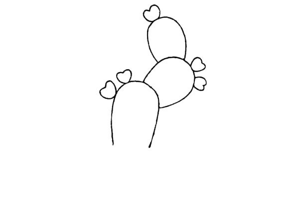 仙人掌盆栽简笔画画法步骤教程