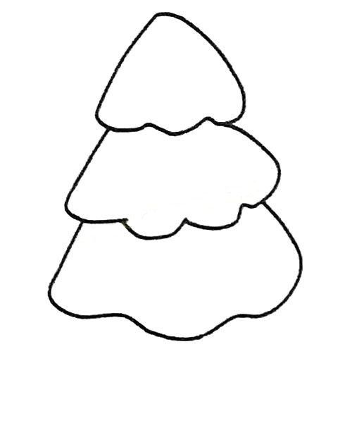 儿童学画松树简笔画步骤