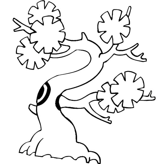 关于景观树的简笔画
