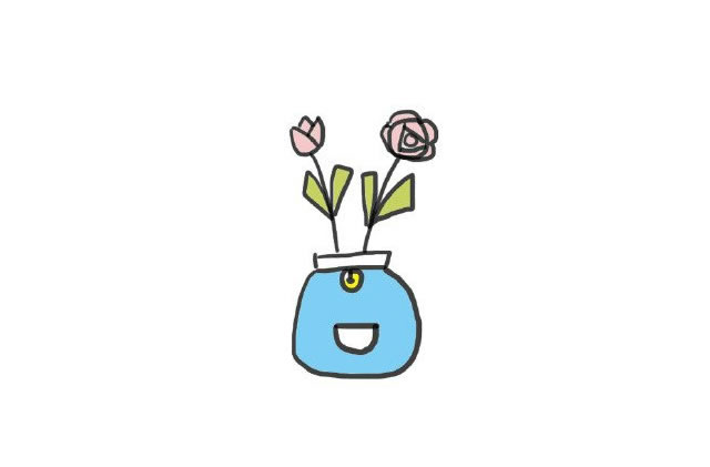 分享几组盆栽简笔画