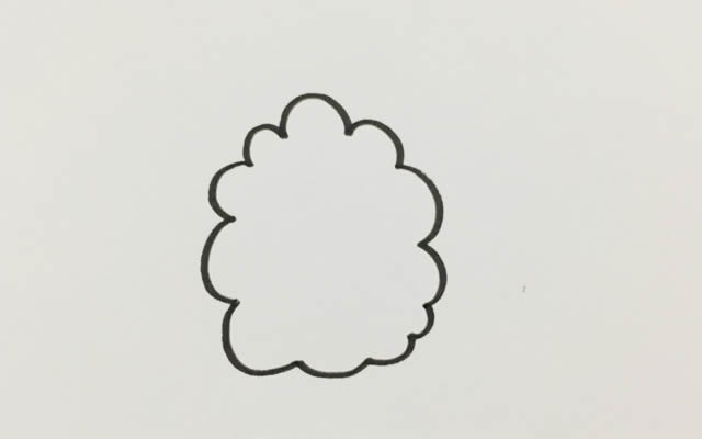 漂亮的大树简笔画步