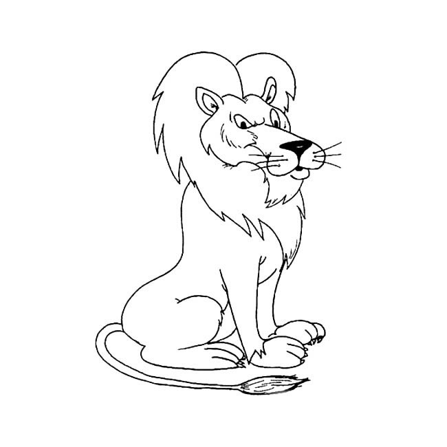 4款凶猛的狮子简笔画大全