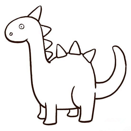 三款关于恐龙的简笔画